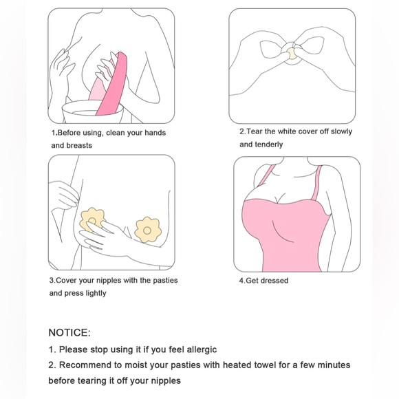 🔥 [3 Pairs - Brand New ]Invisible Silicone Nipple Cover for Women | Washable🏖️ - Picture 3 of 6